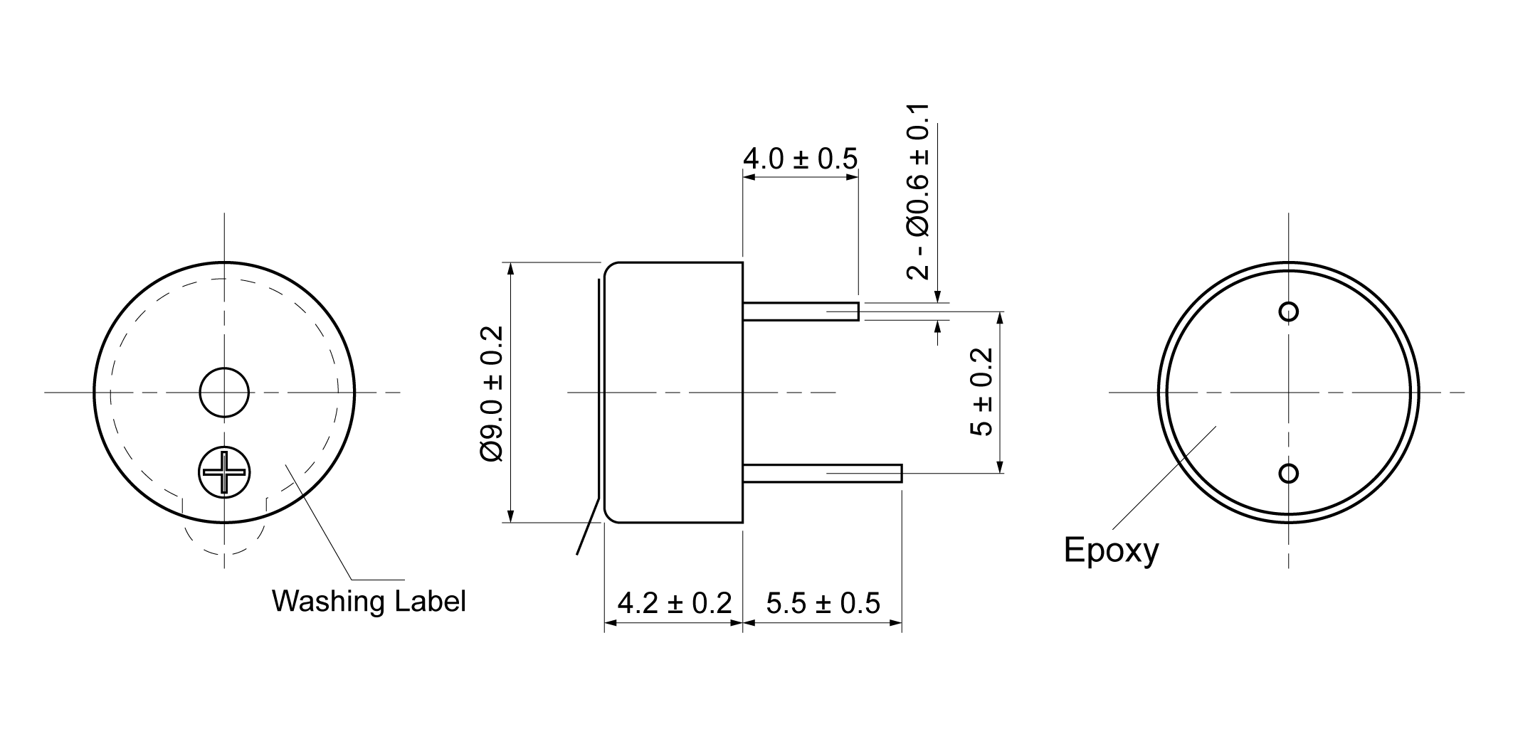 MB9042-27S12P Mechanical Drawing